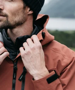 Outlet Finisterre Men's Stormbird Waterproof Jacket DarkRosewood