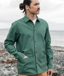 Discount Finisterre Men's Tonkin Work Shirt PineShadow