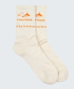 Best Sale Finisterre Rossby Sports Sock PendantEcru/Flame