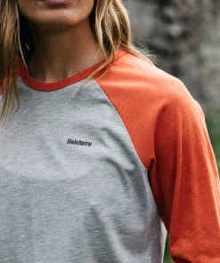 Flash Sale Finisterre Women's Bailey Long Sleeve T-Shirt GreyMarl/RedRust
