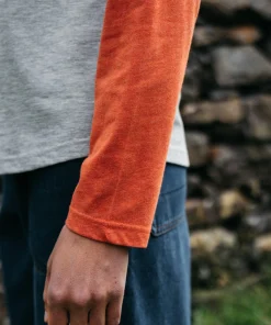 Flash Sale Finisterre Women's Bailey Long Sleeve T-Shirt GreyMarl/RedRust