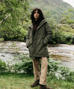 Shop Finisterre Women's Caelus Waterproof Parka Olive
