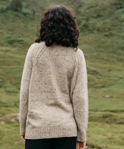 Cheap Finisterre Women's Farne Roll Neck Knit Sweater Oatmeal