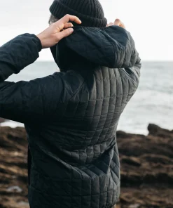 Shop Finisterre Women's Firecrest Hooded Jacket Black