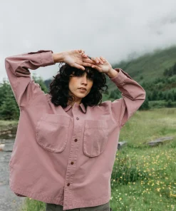 Fashion Finisterre Women's Gwavas Overshirt HeatherMist