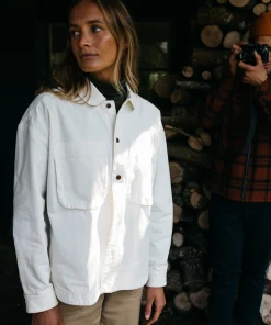 Sale Finisterre Women's Gwavas Overshirt Ecru
