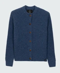 Sale Finisterre Women's Mora Crew Neck Cardigan Denim
