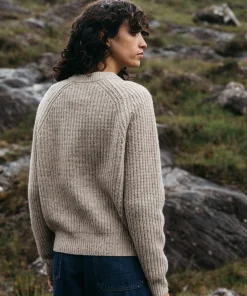 Clearance Finisterre Women's Mora Knit Sweater Oatmeal