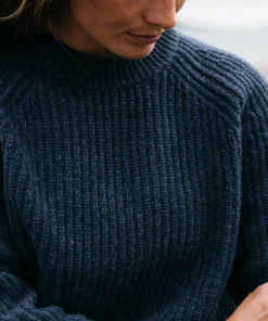 Hot Finisterre Women's Mora Knit Sweater Navy