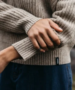 Clearance Finisterre Women's Mora Knit Sweater Oatmeal