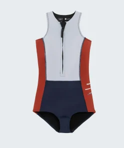 Best Sale Finisterre Women's Nieuwland 2mm Yulex® Swimsuit Navy/Sky/Rust