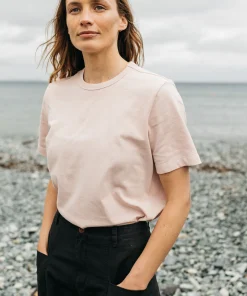 Online Finisterre Women's Recycled Orca T-Shirt PinkSmoke