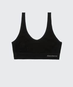 Shop Finisterre Women's Sia Seamless Bralet Black
