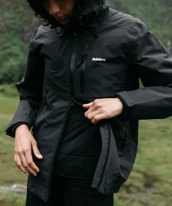 Shop Finisterre Women's Stormbird Waterproof Jacket Black