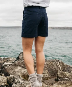 Sale Finisterre Women's Yarrel Canvas Shorts Navy