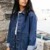 Clearance Finisterre Women's Yarrel Denim Chore Jacket RetroIndigo